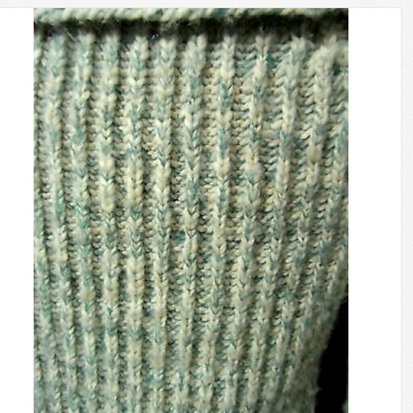 AMERICAN EAGLE Wool Alpaca Sweater M Coat Blue full zip Very heavy - Picture 6 of 6